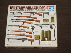 VINTAGE ARMY TOY TAMIYA US INFANTRY WEAPONS SET MILITARY MINI WWII MODEL KIT