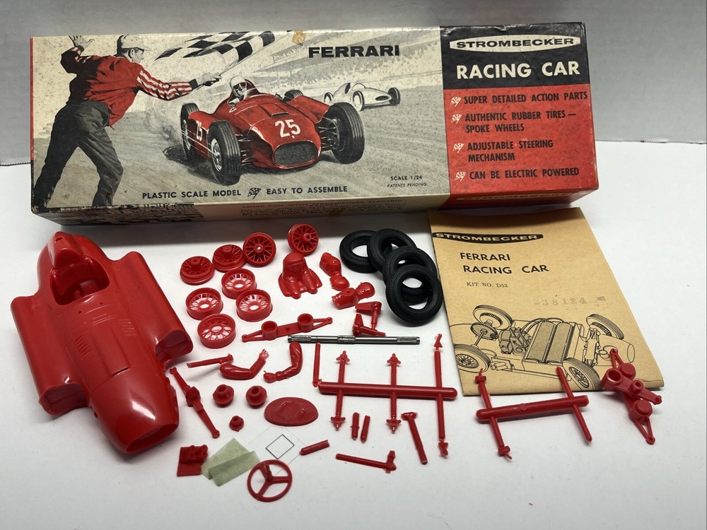 Strombecker Ferrari Racer Electric Racing Car 1:24 Model Kit D53-100 GB26