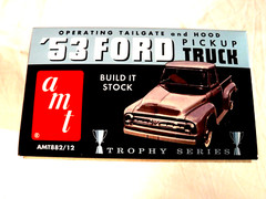1/25 AMT ’53 Ford Pick-up Truck Trophy Series 3 in 1 kit AMT882/12 Open Box