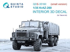 QDS-35160 Quinta Studio 1:35 KrAZ-260 Interior 3D Color Decal for Takom kit