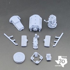 Ford Flathead V8 with 4bbl intake model engine resin 3D printed 1:24-1:8 scale