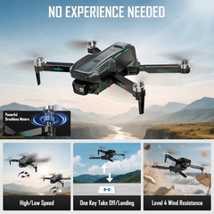 GPS Drone with 4K Camera for Adults, FPV RC Quadcopter, 5-Inch LCD Tablet Screen