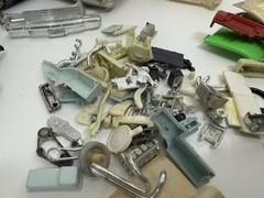 Huge Vintage Junkyard 1/25 Scale Model Plastic Cars Lot Parts 1970s