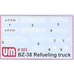UNIMODELS UM 323 Plastic scale models kit Scale 1:72 BZ-38 refuel truck