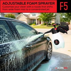 Suds Lab F5 Foam Master Triple-Action Pump Foam Sprayer 70oz Cordless Car Wash B