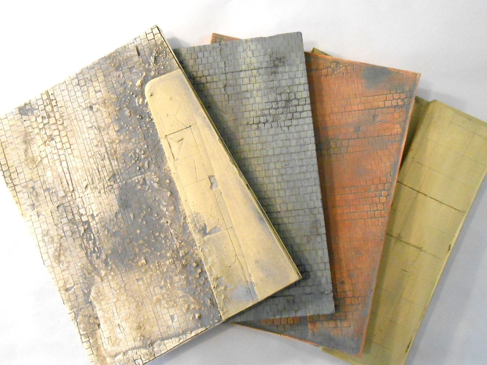 Dioramas Plus Great Bases 1/35 Diorama 4 Bases Ruins Large enough for a tank!