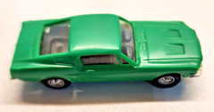 Vintage Linberg Models Car & Garage Kit. with Mustang Fastback. Built Snap Kit