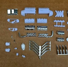 AMT 1/25 1963 CHEVROLET CHEVY II NOVA STATION WAGON HEMI CUSTOM DRAG ENGINE
