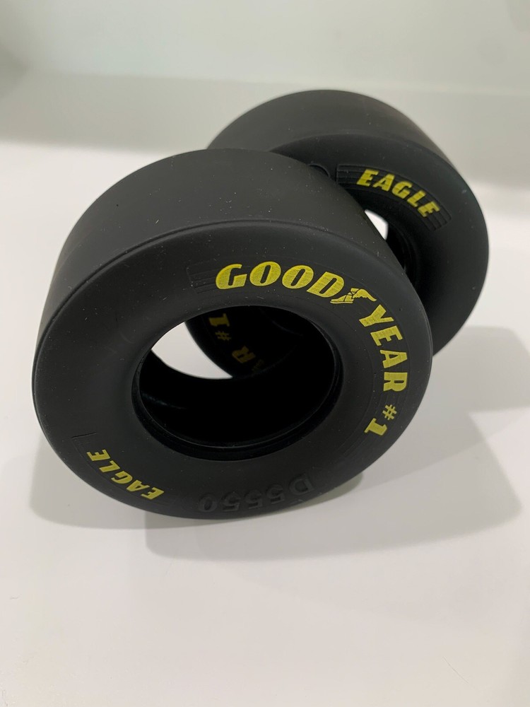 2 X 1:8 Scale Good Year Eagle #1 Drag Slick Tires FOR REVEL Model Car 3 5:8”X1.5