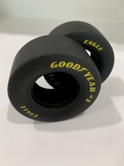 2 X 1:8 Scale Good Year Eagle #1 Drag Slick Tires FOR REVEL Model Car 3 5:8”X1.5