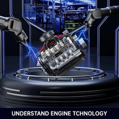 V8 Engine Model Kit – 487 Pcs to Build Your Own Mini Engine That Works