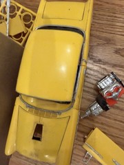 Partially assembled Revell ’55 Chevy California Classic Kit