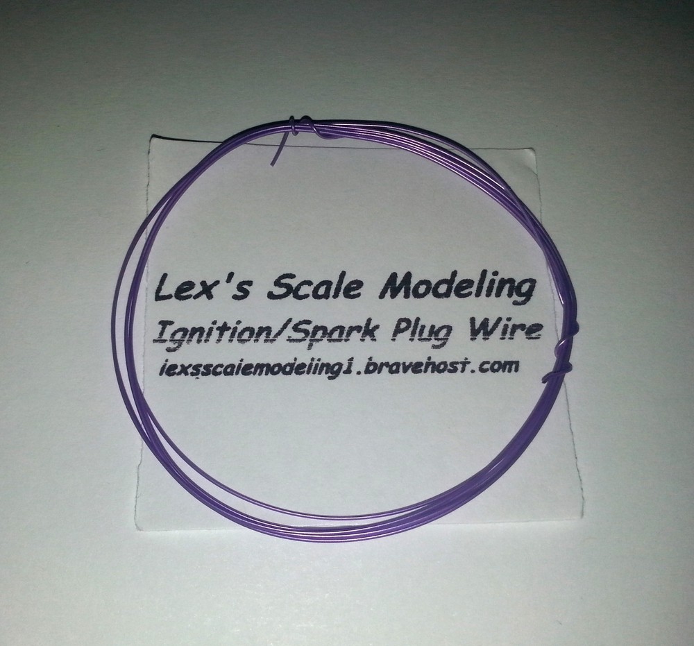Ignition Spark Plug Wire Purple 1/24 & 1/25 Models 3FT