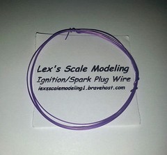 Ignition Spark Plug Wire Purple 1/24 & 1/25 Models 3FT