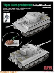 Rye Field 5101 1/35 TIGER I Late Battle of Villers-Bocage Zimmerit & Panzer Ace