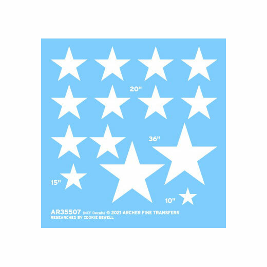 Archer Transfers 1/35 US National Insignia For Armour (NCF Decals)