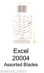 Excel Hobby Blades 20004 (5) Assorted Heavy Duty Blades 1 #2, #19, #22 & 2 #24