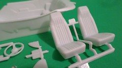 ’71 Hemi Cuda Plymouth 1/24 Model Car Part Kit Bucket Seat Interior Tub Dash