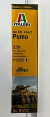 Italeri 6572 1/35 Scale Sd.Kfz. 234/2 Puma w/PE – New Tooling 2022, Parts Sealed