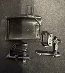 Revell 7383 57 Chevy Parts Kit Bash Step 51 Left Door, Hinge, Retainer #2 #1 #8
