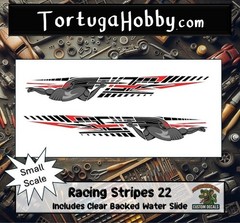 Racing Stripes XXII – Clear Waterslide – Various Scale Decals