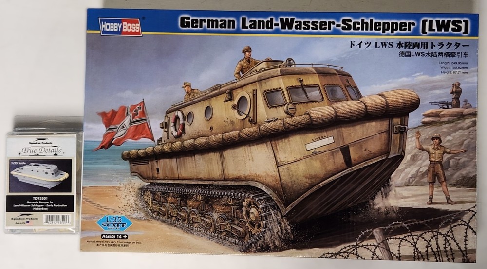1/35 Scale German Land-Wasser-Schlepper [LWS] Model Kit Hobby Boss #82430 + More