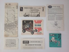 Vintage Assortment of Model Junkyard Parts & Vintage Directions