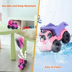 Toddler Toys for 2 Year Old Girl, Dump Truck and Mixer 2 inches, Red