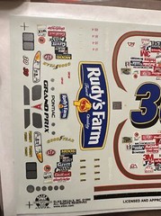 Slixx Decals 1417 1/25 Scale #30 Rudy’s Farm Grand Prix NASCAR