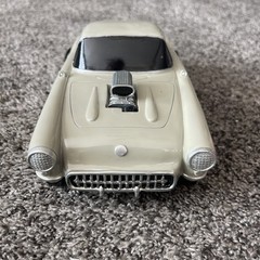 10” solid resin Gasser ‘57Corvette MODEL 57c-104 hot rod car Gray Hand Painted