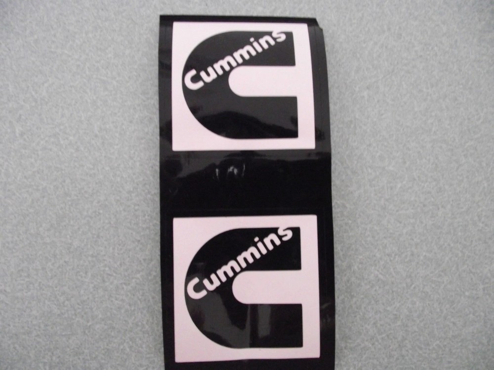 C Cummins TAMIYA 1/14 SCALE MUD FLAP VINYL DIE CUT DECALS 1:14