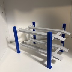 4 post 2 Level model car lift 1:24 1:25 scale KIT Assembly required. Paintable!