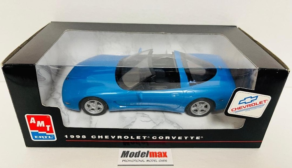Vintage Brand New 1998 Corvette C5 Targa Top Nassau Blue Promo Model MODELMAX