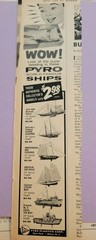 vintage Pyro model Ship kits Advertisment
