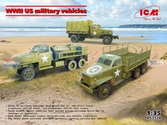 ICMDS3528 1:35 ICM WW2 US Military Vehicles (G7117, US6-U3 Trucks & US6-U5