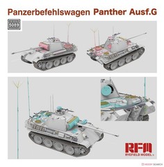 RYEFIELD RM5089 Panther Ausf.G Panzerbefehlswagen Track Links&Fender Side Skirts