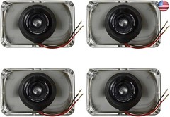 Parts N Go 4×6 Rectangular Plain Conversion Headlights Halogen H4 Bulb Set –