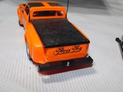 1970s REVELL RIVER RAT Model Kit Chevy Luv Pickup Boat Trailer BUILT ORANGE