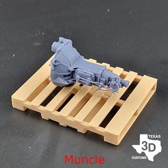 GMC V12 702 with stock intakes model engine resin 3D printed 1:24-1:8 scale