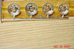 Chrome Twisted 5 Spoke Mag Rims set of 4 1/25 AMT Model Part j2901v