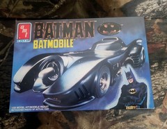 CIB 1:25 AMT ERTL BATMOBILE BURTON 1989 DC BATMAN MOVIE MODEL CAR KIT CJ