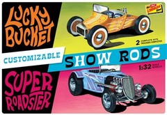 Lindberg Customizable Street Rod 2-Pack 1:32 scale model car kit 136