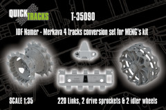 1/35 QuickTracks T-35090 IDF Namer – Merkava 4 Tracks conversion set for MENG
