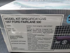 🚦🔥AMT/Ertl 1957 Ford Fairlane 500 Vintage 1993 1:25 Model Kit NEW SEALED #8028