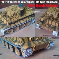 1/32 German Strumtiger/Tiger I Mid/Late Tank Lead-tin Alloy Track Links w/Pins