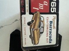 RARE! VINTAGE AMT 1965 PLYMOUTH BARRACUDA KIT. Extra Set Decals And Chromes