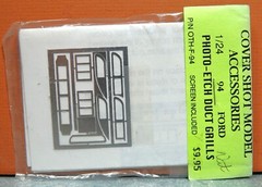 1/24 COVER SHOT 1994 FORD NASCAR DUCT GRILLS PHOTO ETCH SET # OTH-F-94