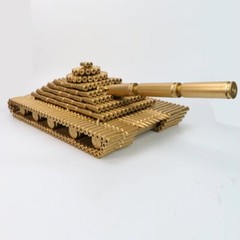 China Type 99 ztz-99A tank brass Creativity DIY Boutique Crafts TANK MODEL