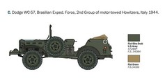 Italeri 228 1/35 Military Model Kit WWII Dodge WC-56/57 Command Staff Car Truck
