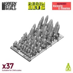 3D printed set: Rockets and Missiles – Ammo Modelling Military Wargames